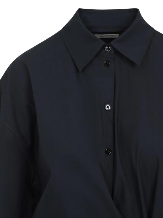 25SS 르메르 스트레이트 칼라 트위스트 드레스  DR1092LF588 BK995 JET BLACK - LEMAIRE