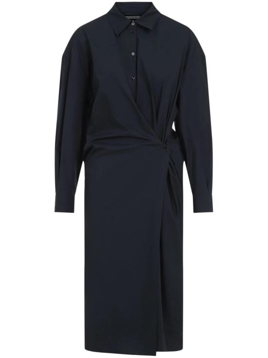 25SS 르메르 스트레이트 칼라 트위스트 드레스  DR1092LF588 BK995 JET BLACK