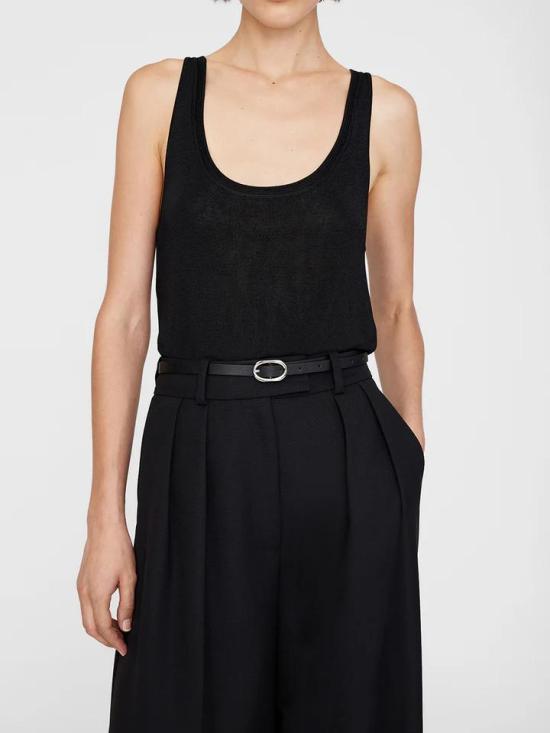 25SS 애니빙 슬림 벨트 A1210943 BLK1 BLACK - ANINE BING