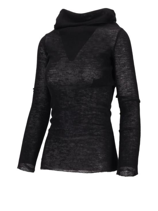 25SS 앤 드뮐미스터 후드 티셔츠 B0010916FA059 099 BLACK 2202 W KN29 FA059 099 - ANN DEMEULEMEESTER