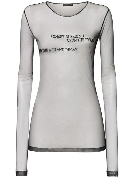 25SS 앤 드뮐미스터 긴팔 티셔츠 B0012557FA585 099 BLACK 2510 W JTS12 R FA585 099