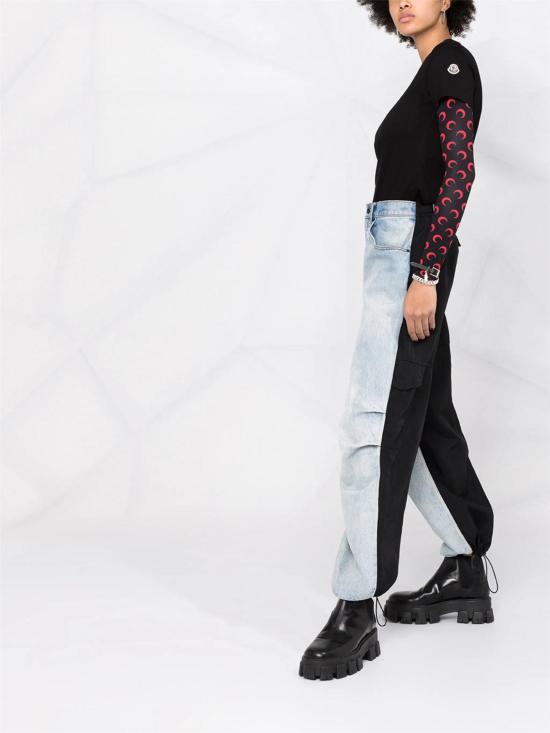 26SS 몽클레어 로고 패치 코튼 저지 티셔츠 K10938C73200V8058 999 BLACK - MONCLER
