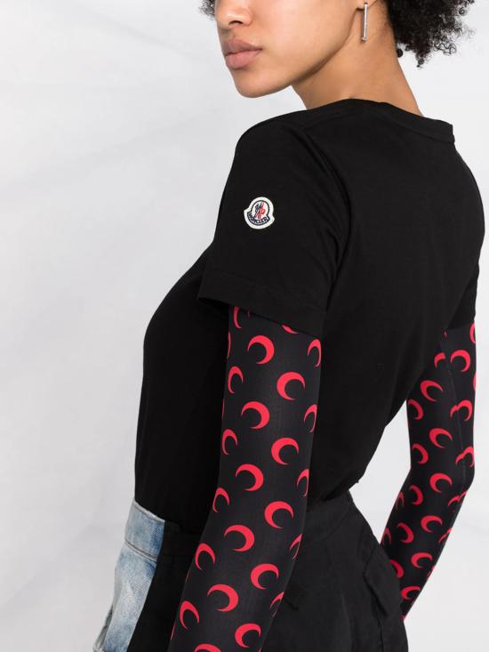 26SS 몽클레어 로고 패치 코튼 저지 티셔츠 K10938C73200V8058 999 BLACK - MONCLER