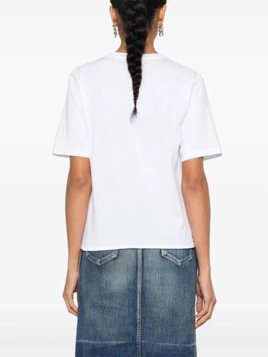 26FW 생로랑 로고 프린팅 티셔츠 460876YB2DQ 9000 BIANCO - SAINT LAURENT