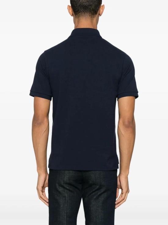 생로랑 카산드라 피케 폴로 셔츠 798944Y37HC 4140 MARINE - SAINT LAURENT