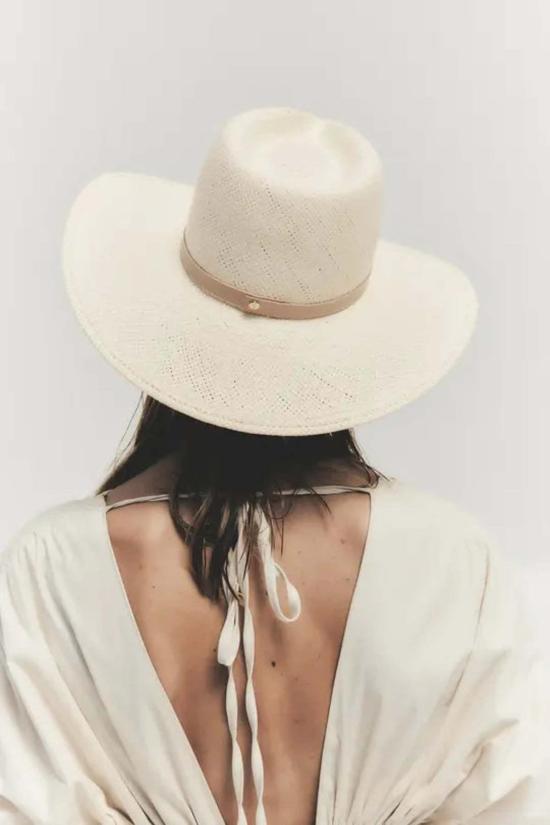  자네사레온 버킷햇 Janessa Leone Sherman Hat 내추럴 - JANESSA LEONE
