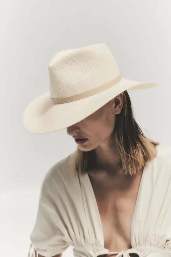  자네사레온 버킷햇 Janessa Leone Sherman Hat 내추럴 - JANESSA LEONE