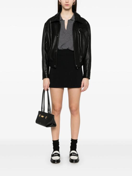 25SS 오트리 숏 스커트 SKPWC2 KK KNIT BLACK - AUTRY