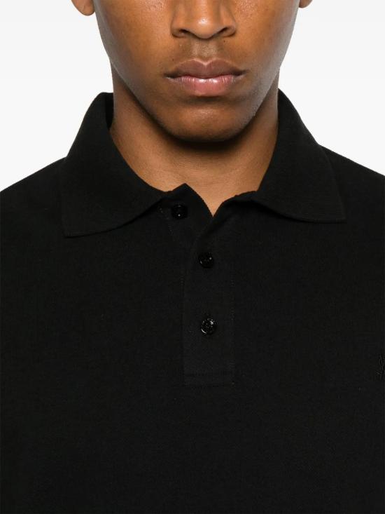  생로랑 카산드라 피케 폴로 셔츠 798944Y37HC 1000 NERO - SAINT LAURENT