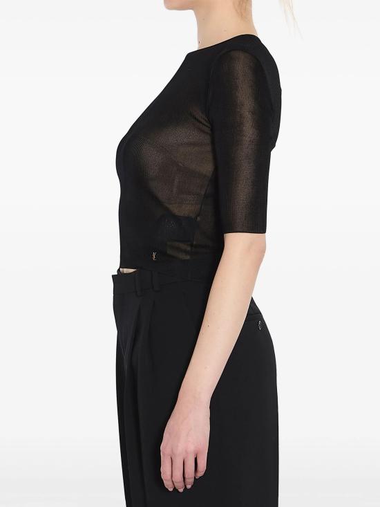 25SS 생로랑 반팔 티셔츠 819910Y75WA 1000 NERO - SAINT LAURENT