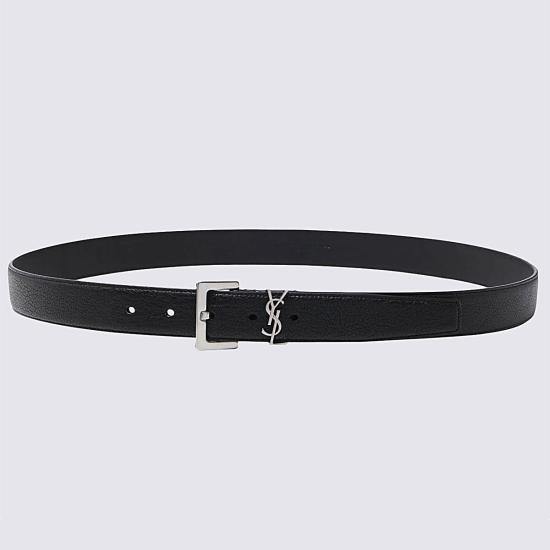 26FW 생로랑 모노그램 벨트 634440BRM0E 1000 NERO - SAINT LAURENT