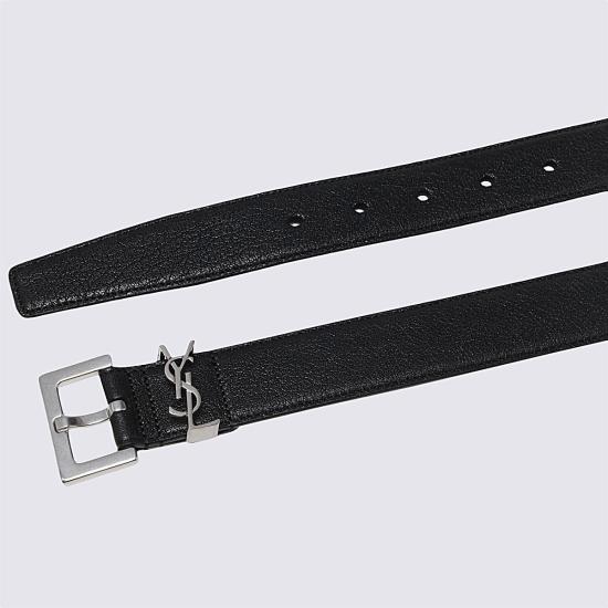 26FW 생로랑 모노그램 벨트 634440BRM0E 1000 NERO