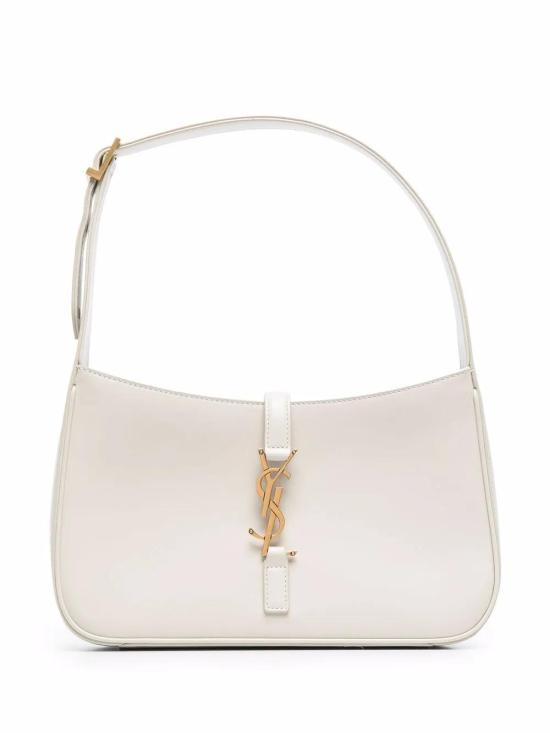 26SS 생로랑 LE 5 A 7 모노그램 토트백 6572282R20W 9207 BLANC VINTAGE