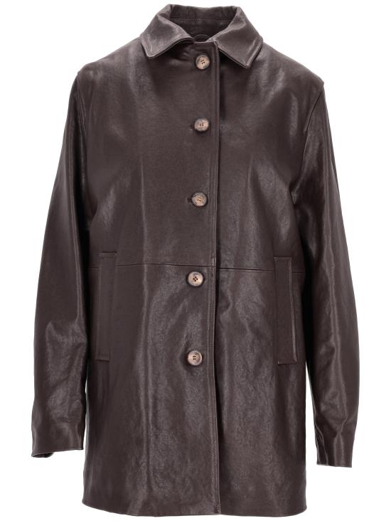 25FW 라 로즈 가죽 자켓 1551 TESTA DI MORO