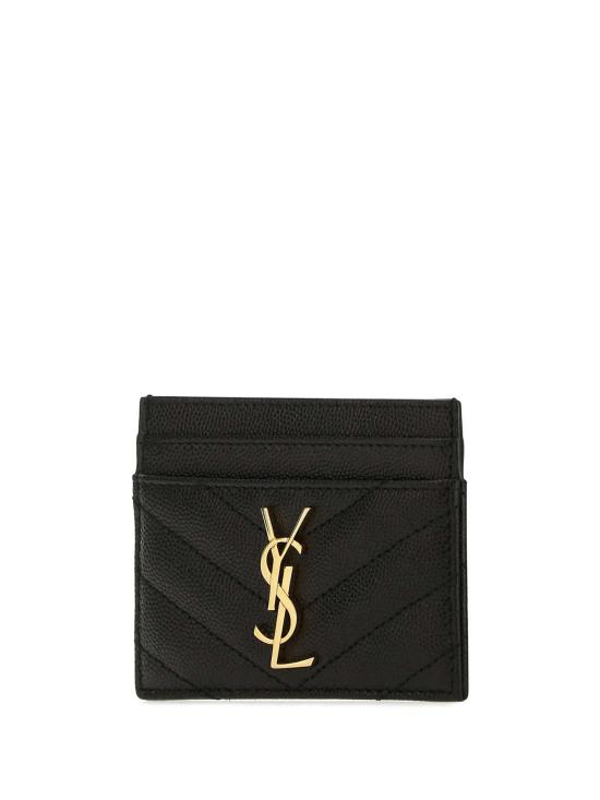 26FW 생로랑 카산드라 마틀라세 카드 케이스 423291BOW01 1000 NERO - SAINT LAURENT