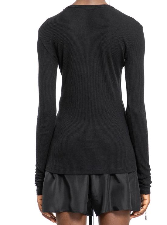  앤 드뮐미스터 긴팔 티셔츠 B0011488FA570 099 BLACK 2510 W JTS12 FA570 099 - ANN DEMEULEMEESTER