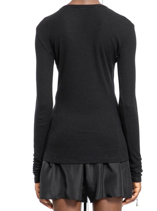  앤 드뮐미스터 긴팔 티셔츠 B0011488FA570 099 BLACK 2510 W JTS12 FA570 099 - ANN DEMEULEMEESTER