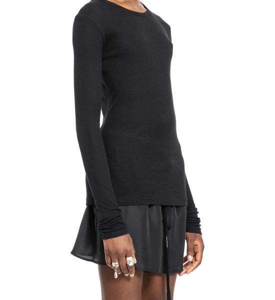 25SS 앤 드뮐미스터 긴팔 티셔츠 B0011488FA570 099 BLACK 2510 W JTS12 FA570 099 - ANN DEMEULEMEESTER