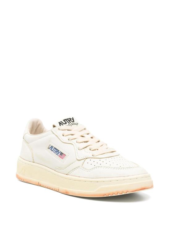 25SS 오트리 슈퍼 빈티지 메달리스트 로우 레더 스니커즈 AVLWGI 01 GOAT SCRUB WHITE - AUTRY