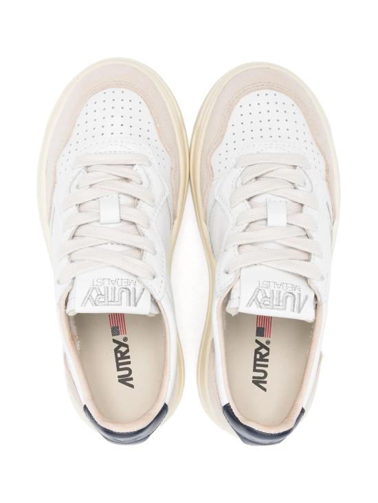 25FW [주니어] 오트리 스니커즈 KULKFS 04 SUEDE FOUR WHT SPBLUE - AUTRY