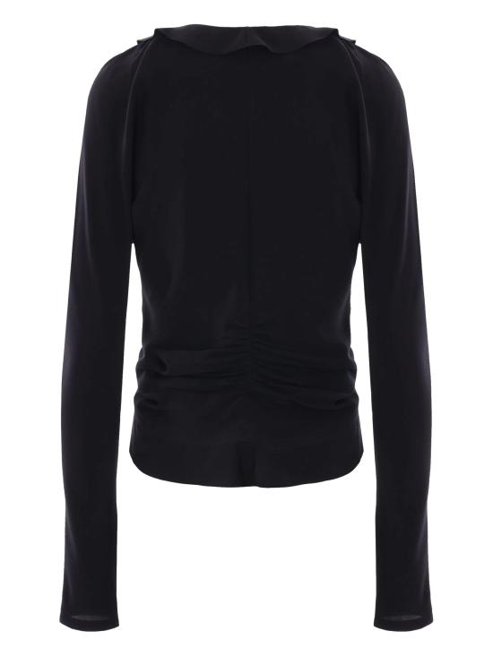 25SS 생로랑 긴팔 티셔츠 820520Y100W 1000 NERO - SAINT LAURENT