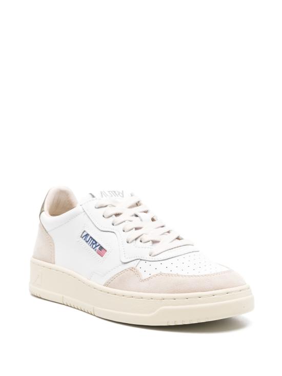 25FW 오트리 MEDALIST 메달리스트 로우탑 스니커즈 AULMLS 77 LEAT SUEDE WHT CVRT GR - AUTRY