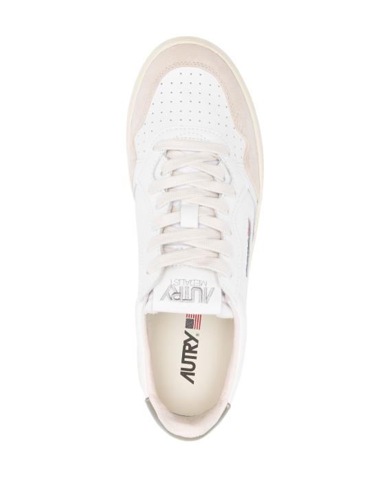 25FW 오트리 MEDALIST 메달리스트 로우탑 스니커즈 AULMLS 77 LEAT SUEDE WHT CVRT GR - AUTRY