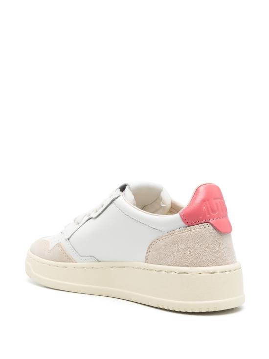 25FW 오트리 메달리스트 로우 스니커즈 AULWLS 78 LEAT SUEDE WHT TEAROSE - AUTRY