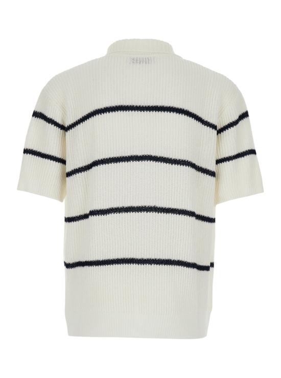 25SS 던스트 반팔 셔츠 UDSW5B321OWOFFWHITENAVY White - DUNST