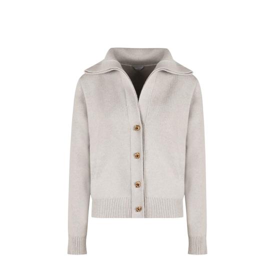 24FW 보테가베네타 가디건 804599V4QJ0 1031 Gray GRAY - BOTTEGA VENETA