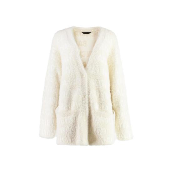 24FW 발렌시아가 가디건 769146T6230 9002 Ivory IVORY