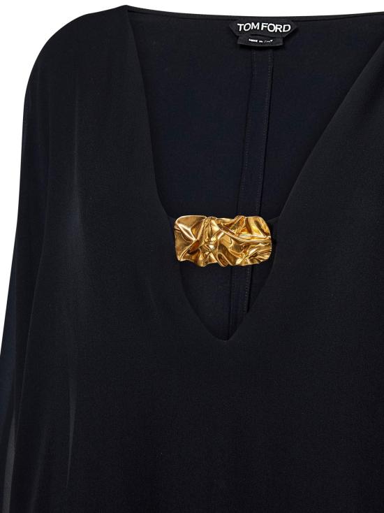 25SS 톰포드 미디 원피스 AB3441FAX852 LB999 BLACK - TOMFORD