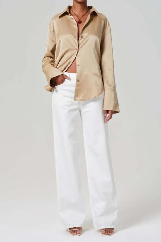  시티즌 오브 휴머니티 스트레이트 팬츠 Citizens Of Humanity Annina 팬츠 소프트 화이트