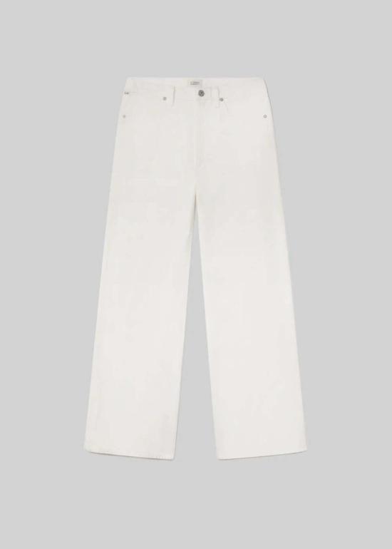  시티즌 오브 휴머니티 스트레이트 팬츠 Citizens Of Humanity Annina 팬츠 소프트 화이트 - CITIZEN OF HUMANITY