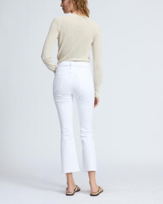  랙앤본 스트레이트 팬츠 Rag & Bone Flexi Peyton 미드 라이즈 앵클 부츠컷 옵틱 화이트 - RAG & BONE