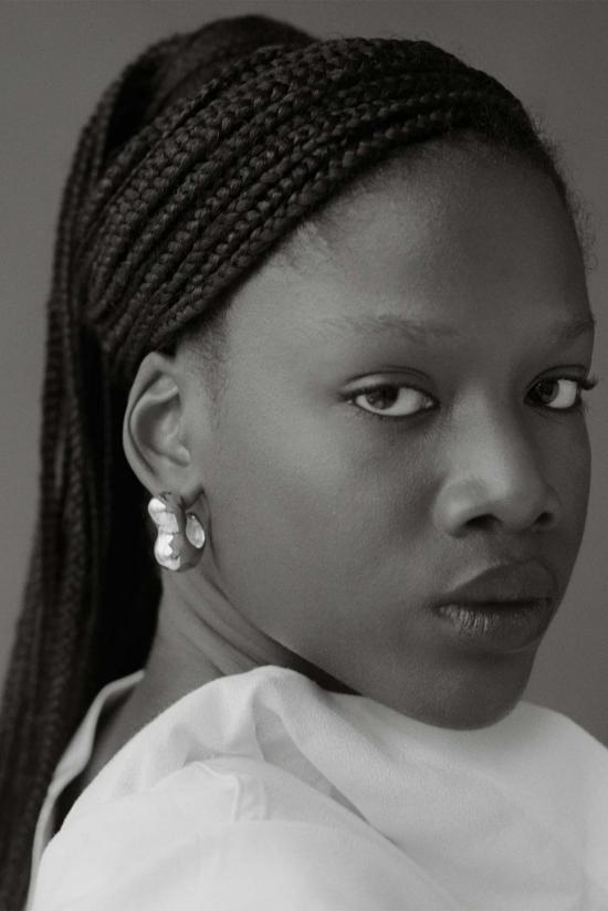  아그메스 이어링 Agmes 버블 후프 스털링 실버