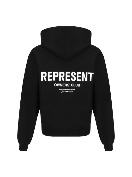 26SS 리프레젠트 후드 티셔츠 OCM41122 BLACK - REPRESENT