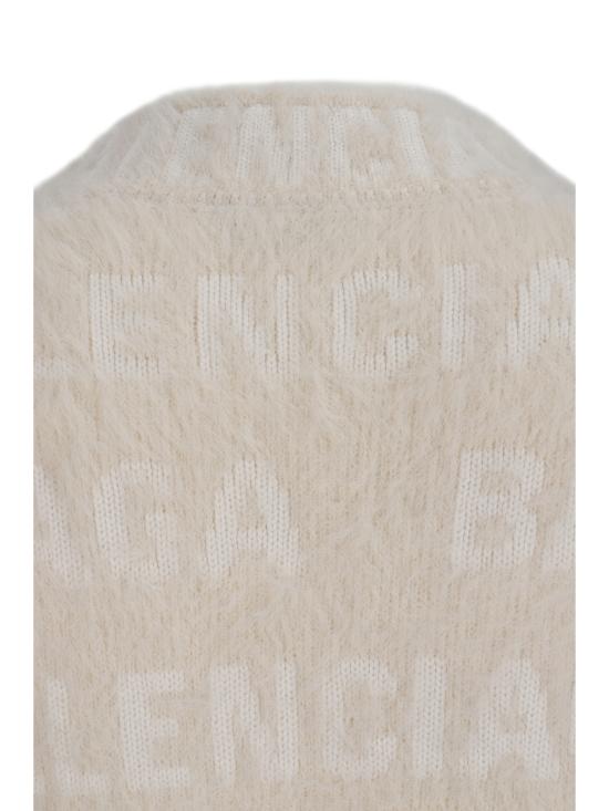 25SS 발렌시아가 스웨터 769027T6230 9002 WHITE - BALENCIAGA
