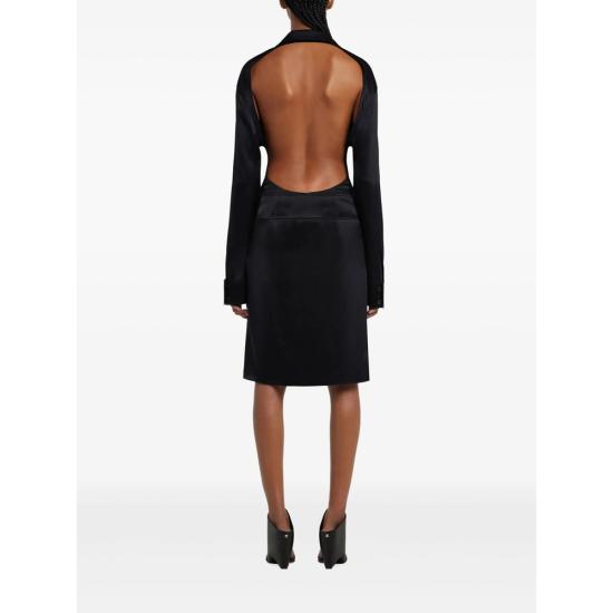 25SS 쿠레쥬 미디 스커트 225CJU245TA 0007 9999 BLACK - COURREGES