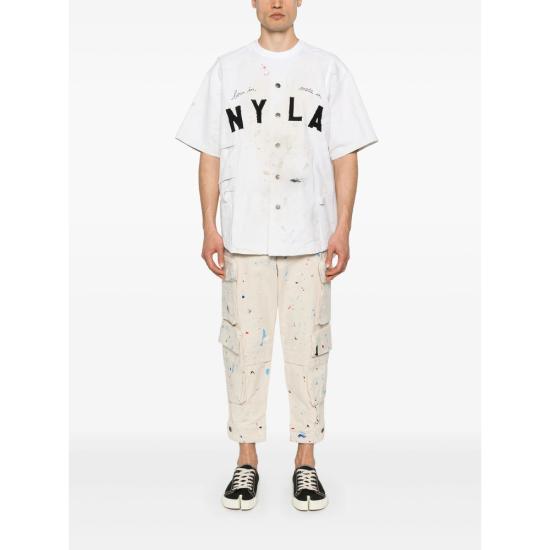 25SS 그렉로렌 반팔 셔츠 KM110 IVORY NEUTRALS - GREG LAUREN