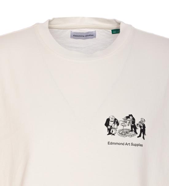 25SS 에드몬드 스튜디오 반팔 티셔츠 14010 OFF WHITE White - EDMMOND STUDIOS