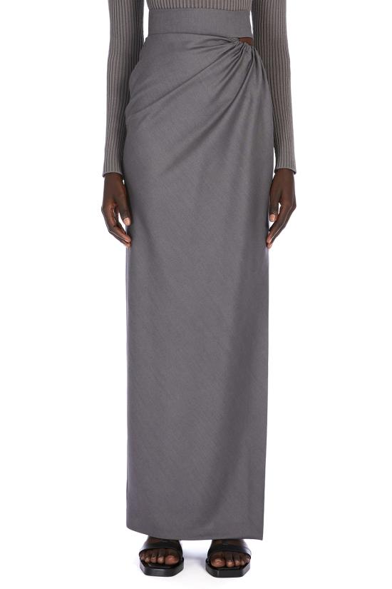 25SS 막스마라 롱 스커트 2511101123600 015 Light Grey - MAX MARA