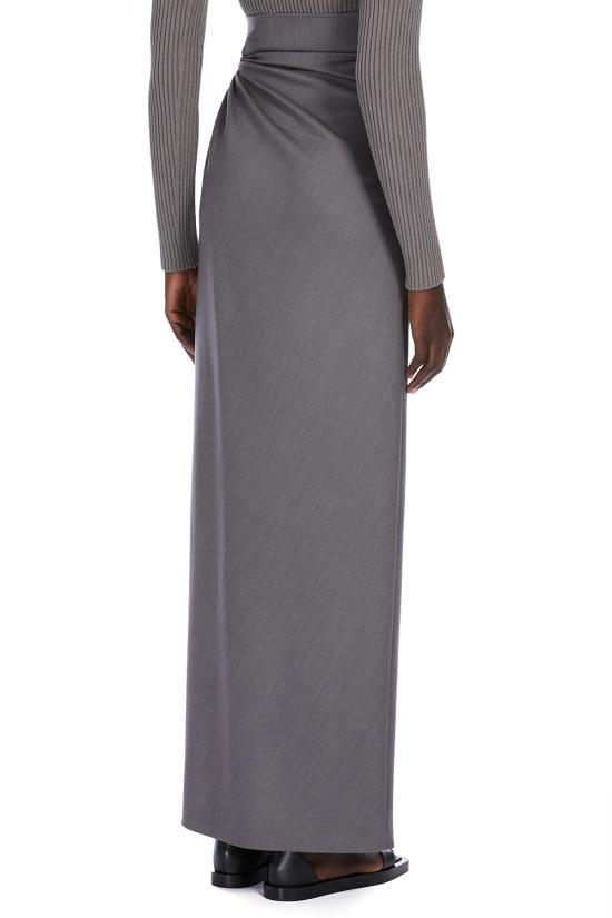 25SS 막스마라 롱 스커트 2511101123600 015 Light Grey - MAX MARA