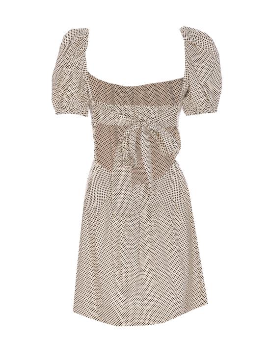 25SS 엘리자베타프랜치 숏 원피스 AB77652E2 E84 Beige - ELISABETTA FRANCHI