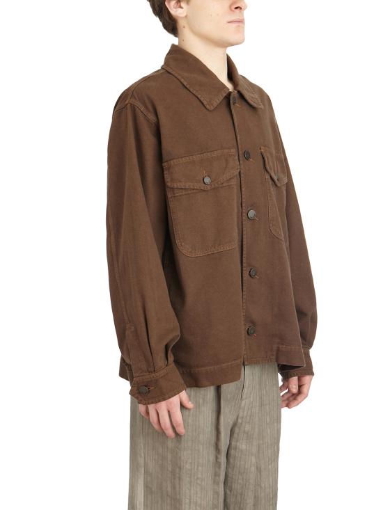 25SS 우마 왕 긴팔 셔츠 LUM6536UW600 Brown - UMA WANG