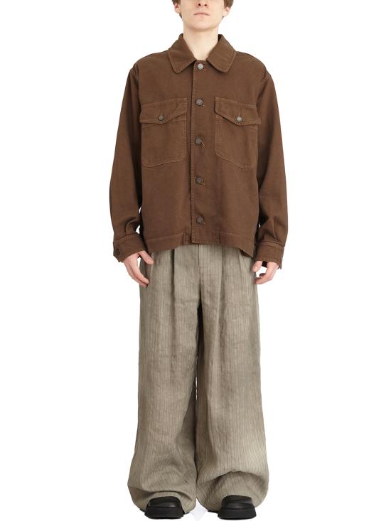 25SS 우마 왕 긴팔 셔츠 LUM6536UW600 Brown - UMA WANG