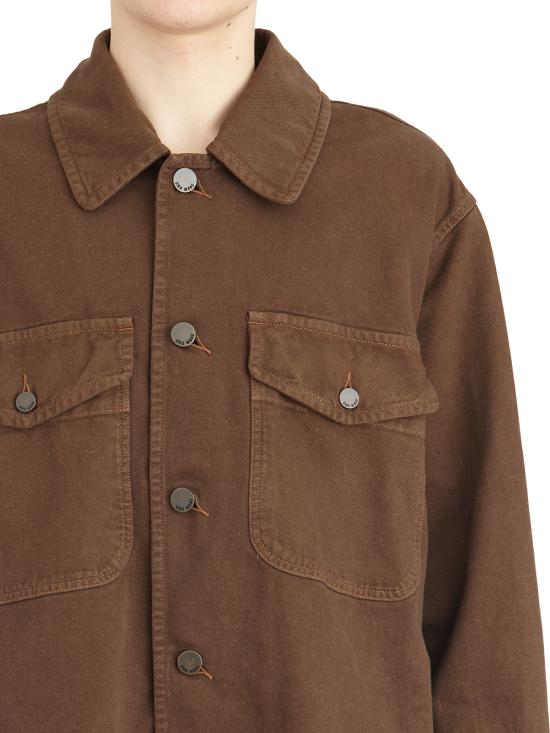 25SS 우마 왕 긴팔 셔츠 LUM6536UW600 Brown - UMA WANG