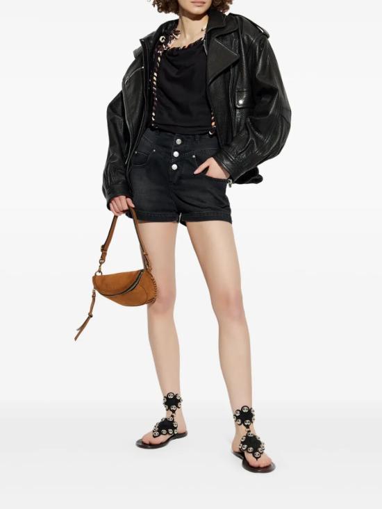 25SS 이자벨마랑 데님 숏팬츠 SH0093FA B1H06I 01BK BLACK - ISABEL MARANT