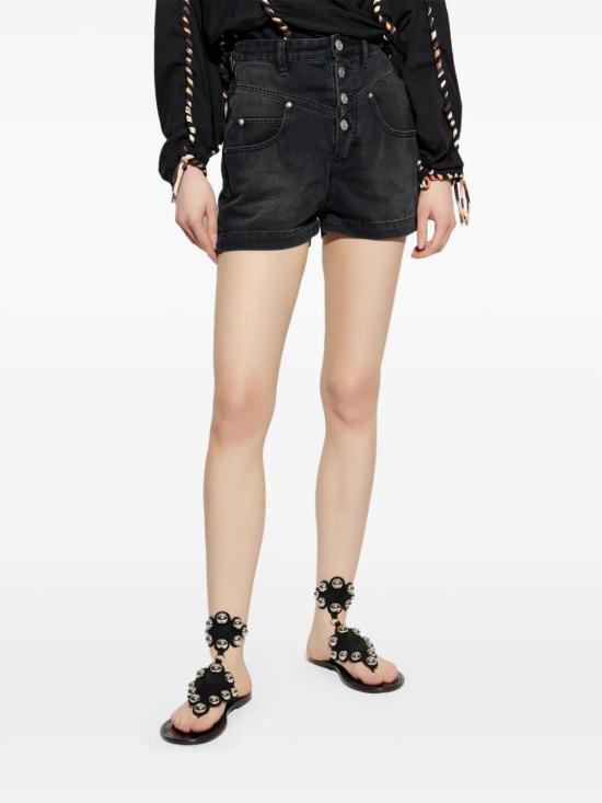 25SS 이자벨마랑 데님 숏팬츠 SH0093FA B1H06I 01BK BLACK - ISABEL MARANT