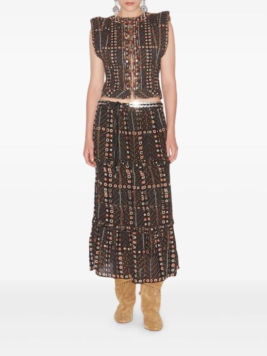 25SS 이자벨마랑에뚜왈 베스트 GI0050FA C1J03E 02FK FADED BLACK - ISABEL MARANT ETOILE